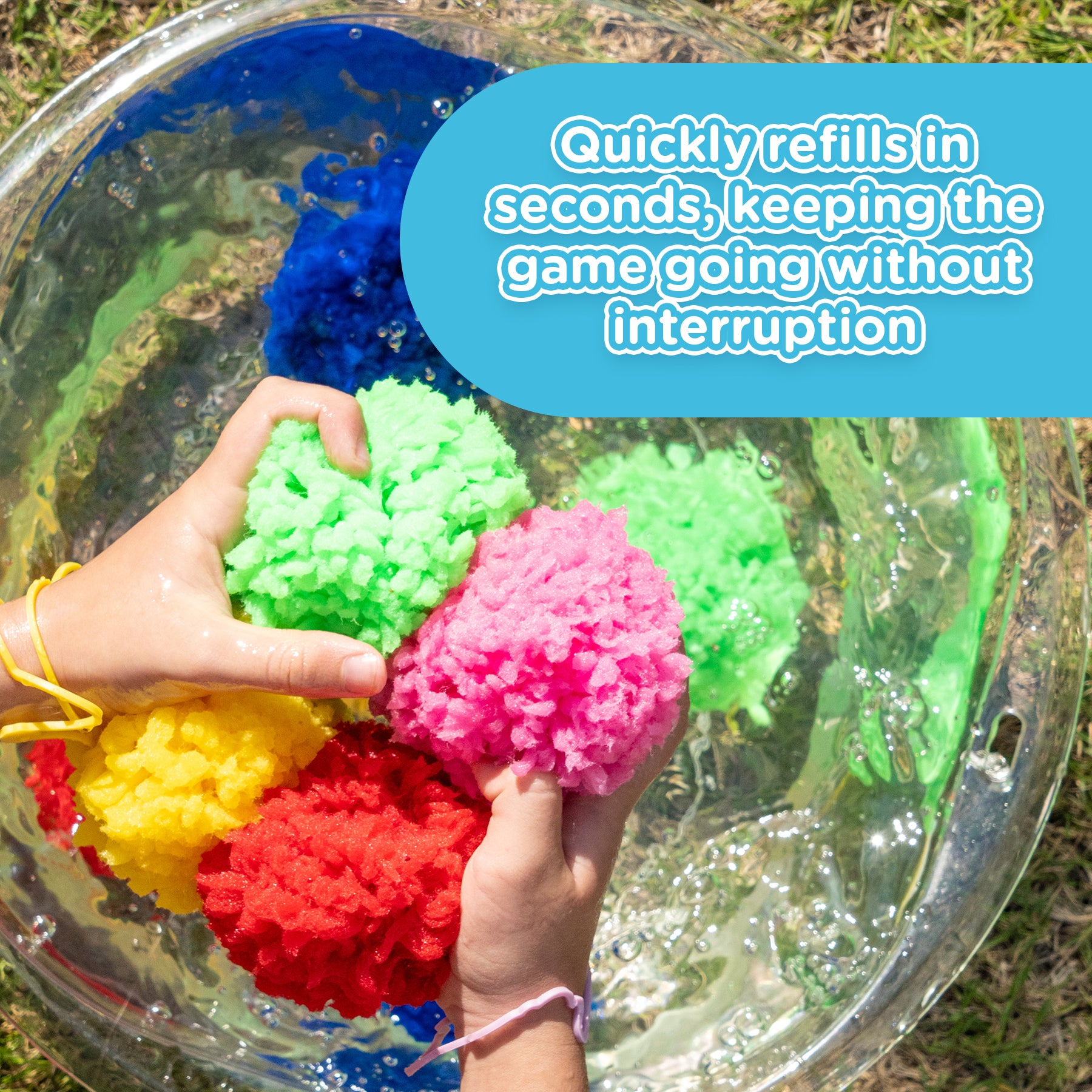KiddoSpace Reusable Water Sponge Balls (Buy 10 Get 30 Free)