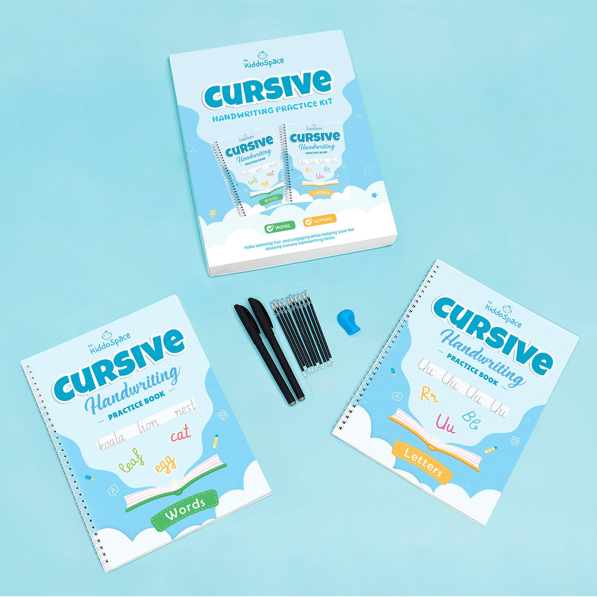 KiddoSpace™ - Cursive Handwriting Kit for Kids