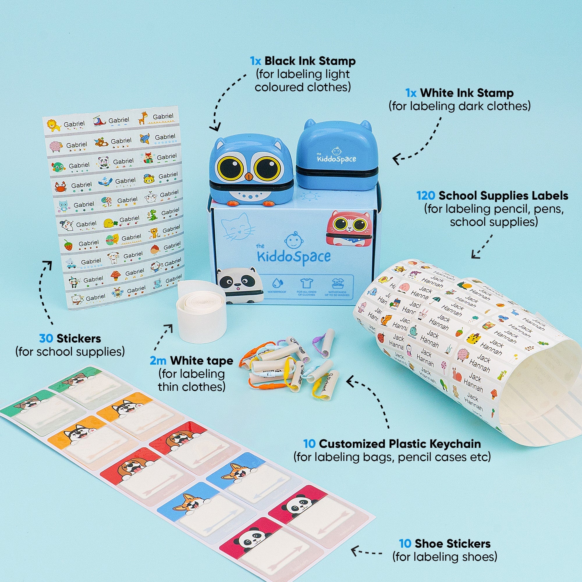 KiddoStamp™ - The Ultimate Labelling Kit